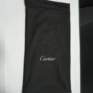 Vintage CARTIER  BLACK SOFT POUCH Eyeglass Glasses Case